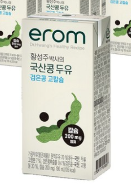 이롬 황성주 박사의 국산콩 두유 검은콩 고칼슘, 190ml, 24개